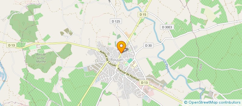 localisation de l'entreprise MONSIEUR ANDRE FABRE  ROUJAN