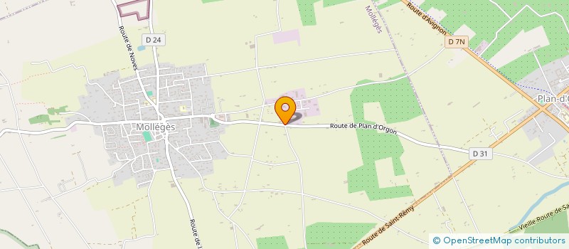 localisation de l'entreprise MONSIEUR ANDRE FABRE  MOLLEGES