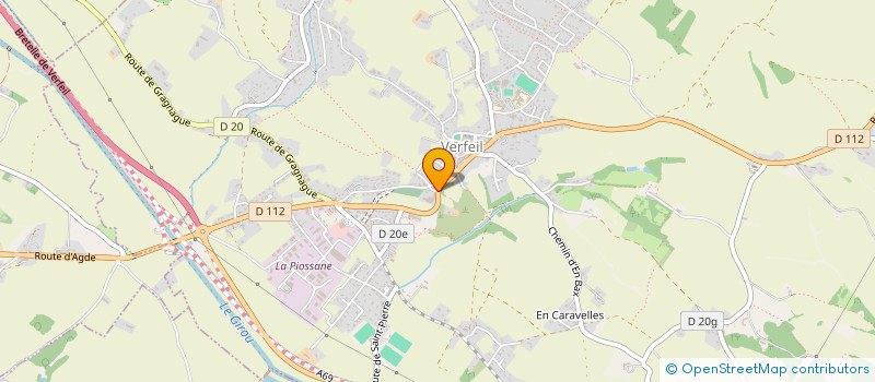 localisation de l'entreprise MONSIEUR ANDRE FABRE  VERFEIL