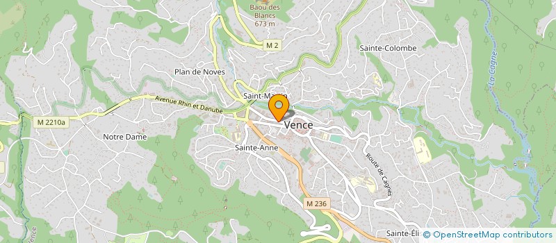 localisation de l'entreprise MONSIEUR ANDRE FABRE à VENCE