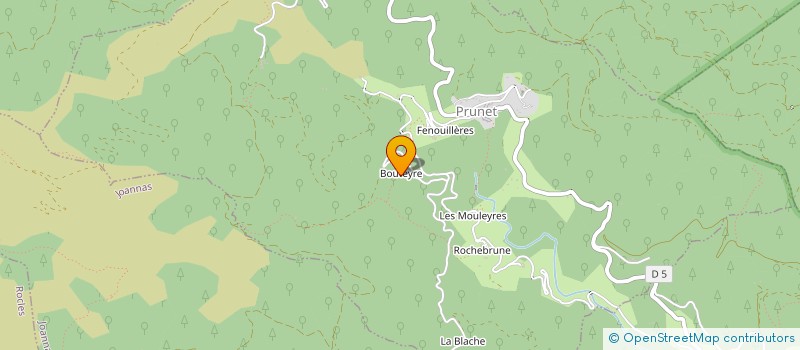 localisation de l'entreprise MONSIEUR ANDRE FABRE à PRUNET