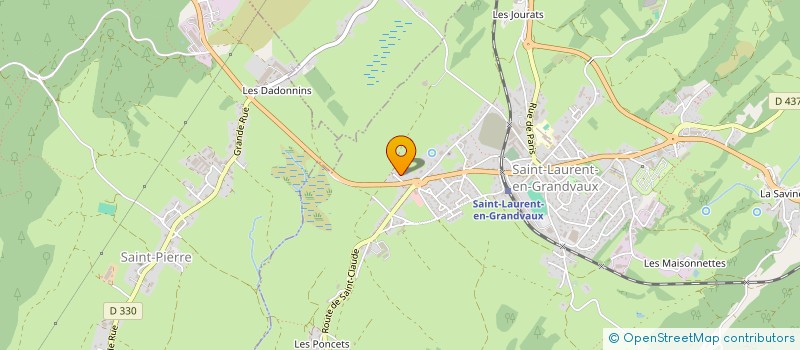 localisation de l'entreprise MONSIEUR ANDRE FAIVRE  SAINT-LAURENT-EN-GRANDVAUX