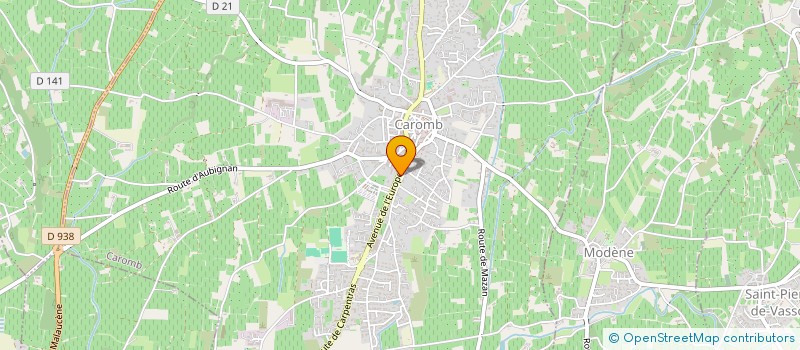 localisation de l'entreprise MONSIEUR ANDRE FAJARDO  CAROMB