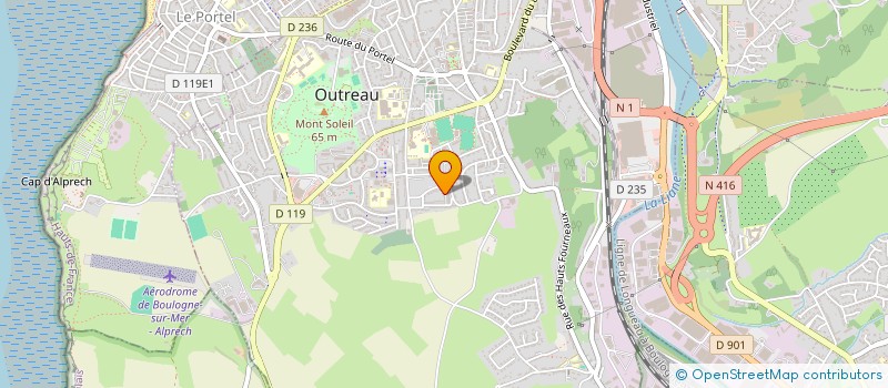 localisation de l'entreprise MONSIEUR ANDRE FALEMPIN  OUTREAU