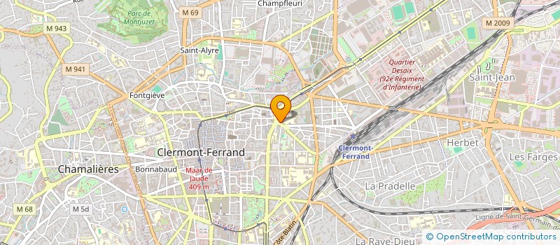 localisation de l'entreprise MONSIEUR ANDRE FALLATEUF  CLERMONT-FERRAND