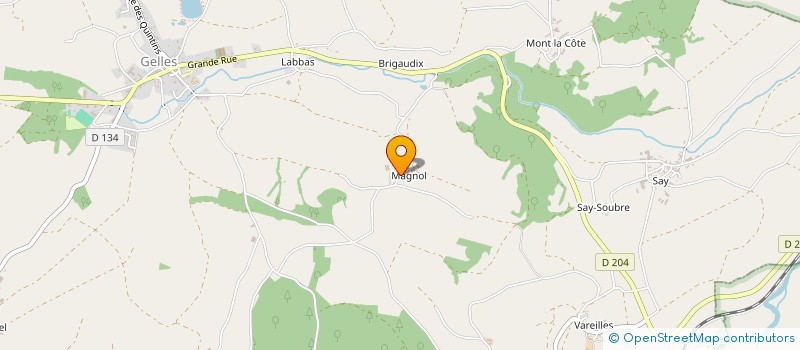 localisation de l'entreprise MONSIEUR ANDRE FAURE  GELLES