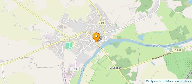 localisation de l'entreprise MONSIEUR ANDRE FAUVEAU  LES HAUTS-D'ANJOU