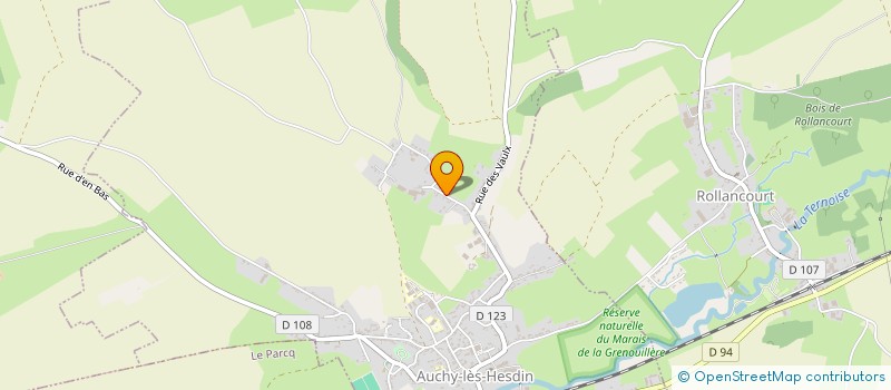 localisation de l'entreprise MONSIEUR ANDRE FAUVERGUE  AUCHY-LES-HESDIN