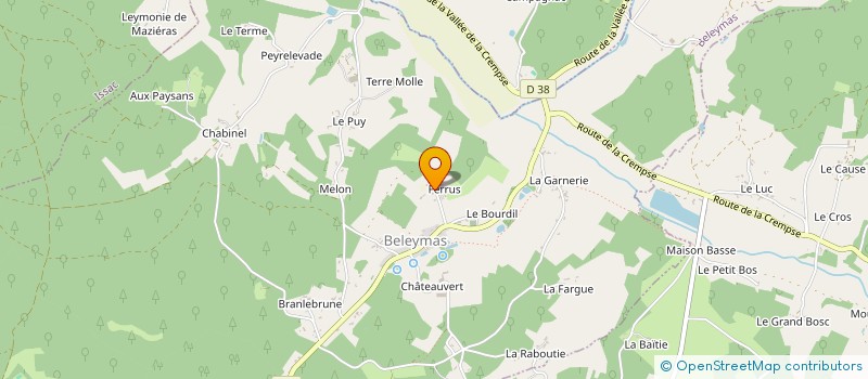 localisation de l'entreprise MONSIEUR ANDRE FAVARD  BELEYMAS