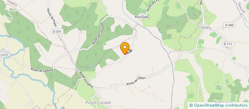 localisation de l'entreprise MONSIEUR ANDRE FEDENSIEU  SAMADET