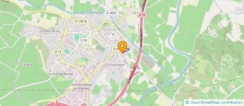 localisation de l'entreprise MONSIEUR ANDRE FENOY  PEZENAS