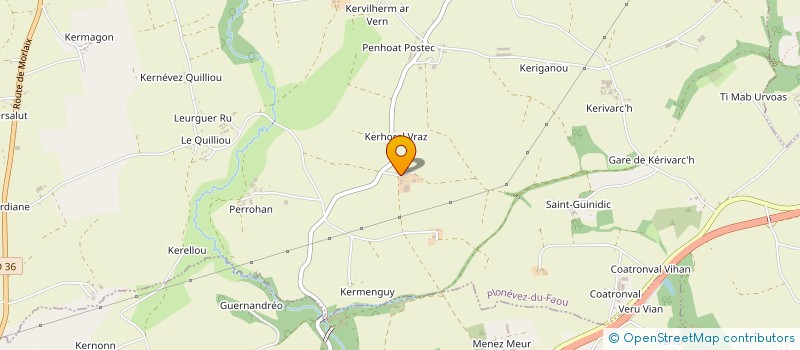 localisation de l'entreprise MONSIEUR ANDRE FERELLEC  PLONEVEZ-DU-FAOU
