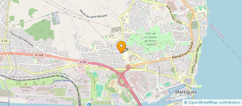 localisation de l'entreprise MONSIEUR ANDRE FERRER  MARTIGUES