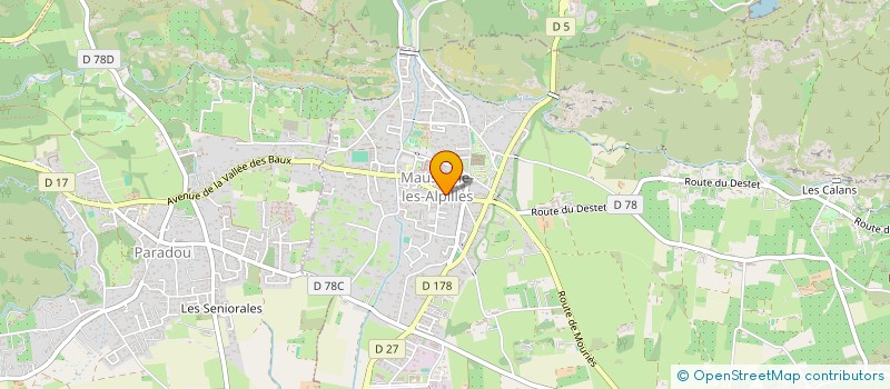 localisation de l'entreprise MONSIEUR ANDRE FERUGLIO à MAUSSANE-LES-ALPILLES