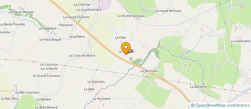 localisation de l'entreprise MONSIEUR ANDRE FEVRIER  SAINT-GERMAIN-EN-COGLES