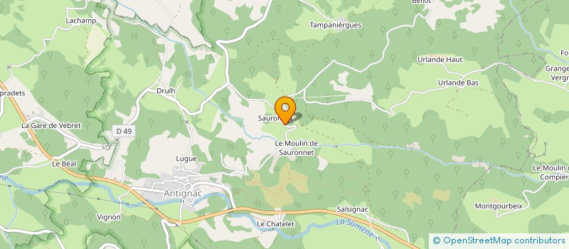 localisation de l'entreprise MONSIEUR ANDRE FIALIP à ANTIGNAC