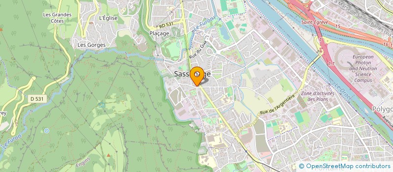 localisation de l'entreprise MONSIEUR ANDRE FILET  SASSENAGE