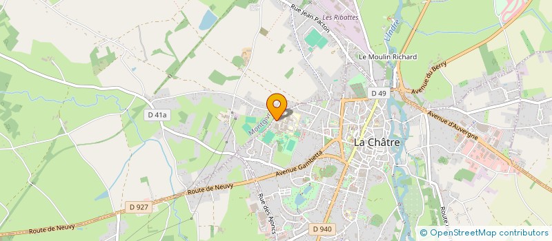 localisation de l'entreprise MONSIEUR ANDRE FILLOUX à MONTGIVRAY