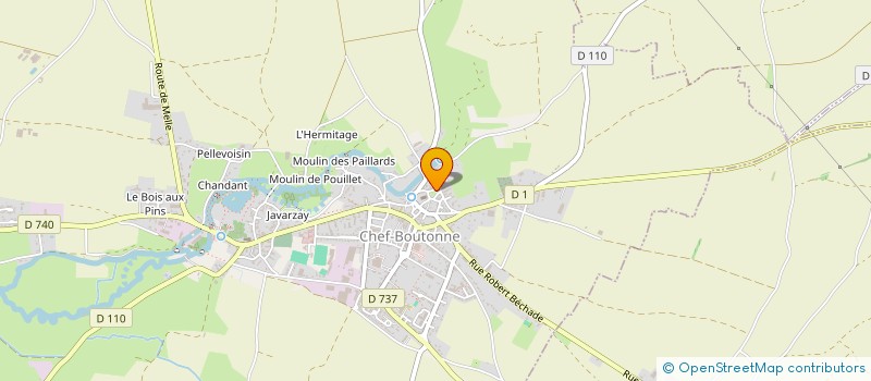 localisation de l'entreprise MONSIEUR ANDRE-FILS TAPIN  CHEF-BOUTONNE