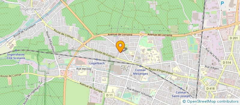 localisation de l'entreprise MONSIEUR ANDRE FISCHER  COLMAR