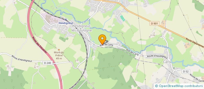 localisation de l'entreprise MONSIEUR ANDRE FLAHAUT à HESDIGNEUL-LES-BOULOGNE