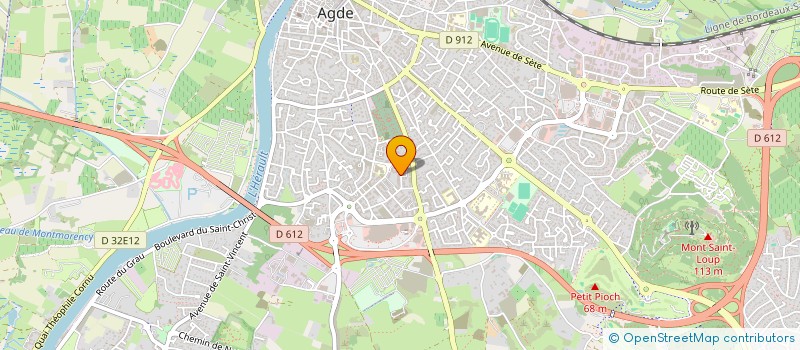 localisation de l'entreprise MONSIEUR ANDRE FLEURY  AGDE