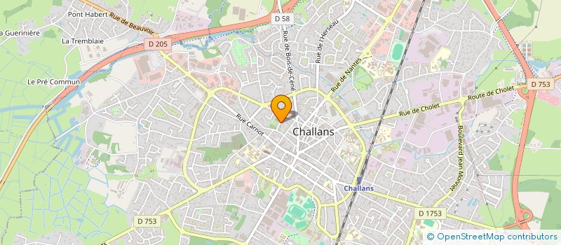 localisation de l'entreprise MONSIEUR ANDRE FLEURY à CHALLANS