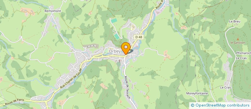 localisation de l'entreprise MONSIEUR ANDRE FLORENCE  ORBEY