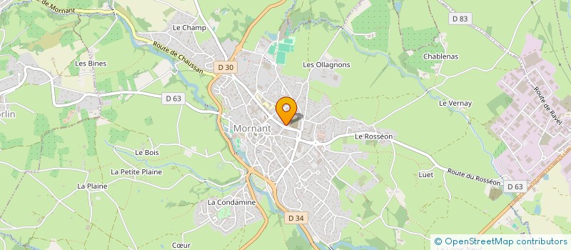 localisation de l'entreprise MONSIEUR ANDRE FONTROBERT  MORNANT