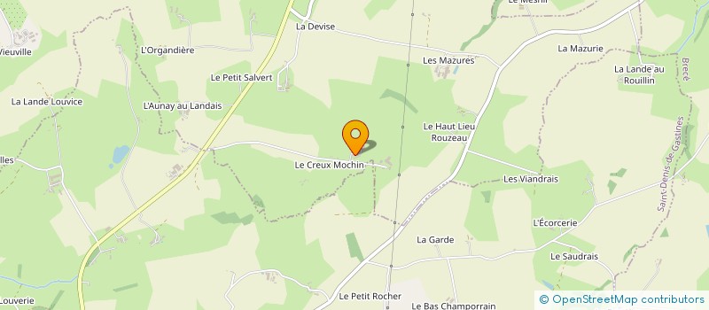 localisation de l'entreprise MONSIEUR ANDRE FORET  GORRON