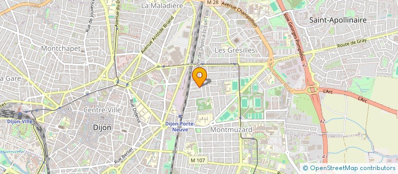 localisation de l'entreprise MONSIEUR ANDRE FORGET à DIJON