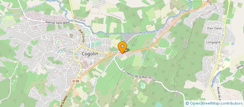 localisation de l'entreprise MONSIEUR ANDRE FORTHOFFER à COGOLIN