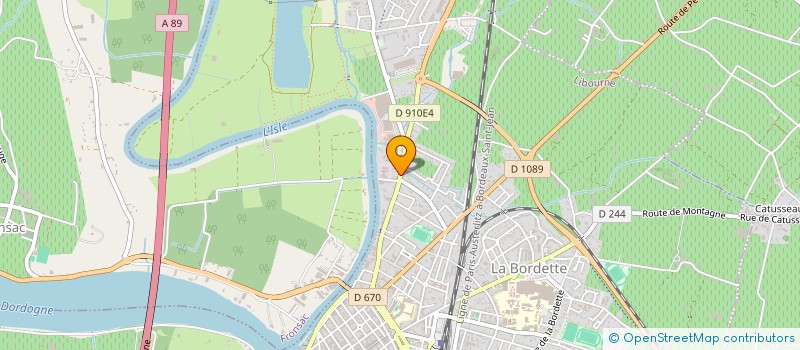 localisation de l'entreprise MONSIEUR ANDRE FORTIN à LIBOURNE