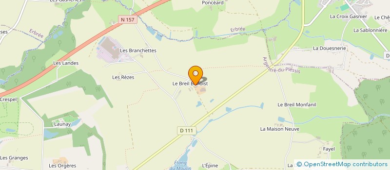 localisation de l'entreprise MONSIEUR ANDRE FOUCHET  ARGENTRE-DU-PLESSIS