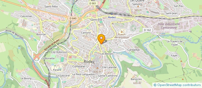 localisation de l'entreprise MONSIEUR ANDRE FOUCRAS  RODEZ