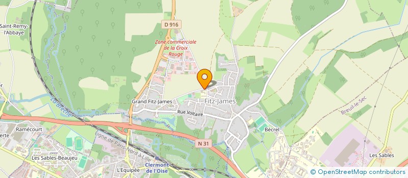 localisation de l'entreprise MONSIEUR ANDRE FOUREZ  FITZ-JAMES