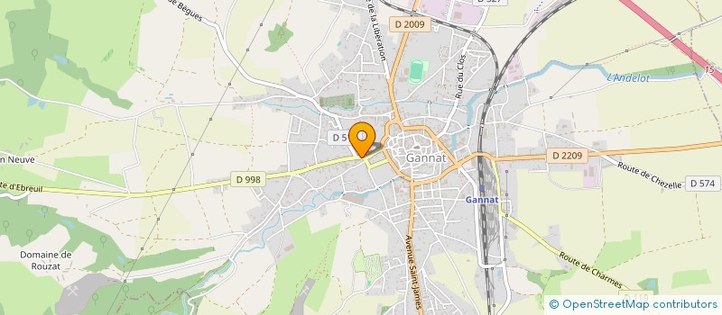 localisation de l'entreprise MONSIEUR ANDRE FOURNEL à GANNAT