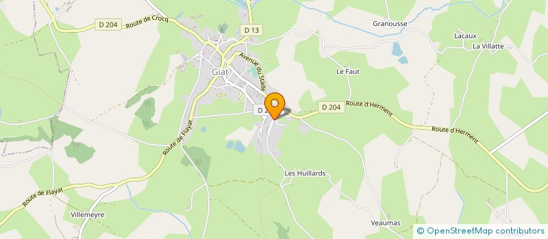 localisation de l'entreprise MONSIEUR ANDRE FOURNET à GIAT