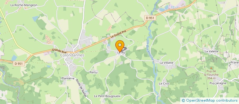 localisation de l'entreprise MONSIEUR ANDRE FOURNIER  COLONDANNES