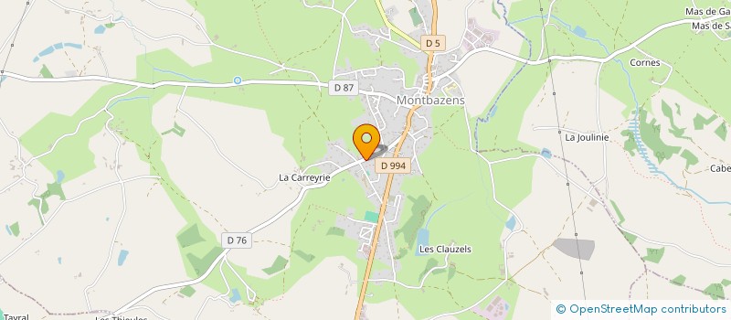 localisation de l'entreprise MONSIEUR ANDRE FRANCES  MONTBAZENS