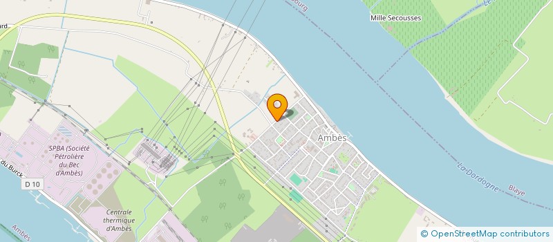 localisation de l'entreprise MONSIEUR ANDRE FRANCOIS  AMBES