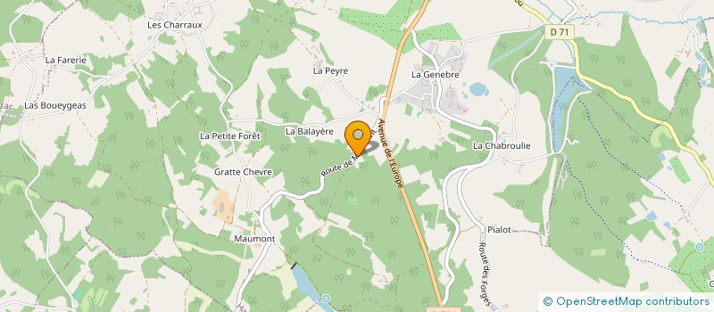 localisation de l'entreprise MONSIEUR ANDRE FRANK  HAUTEFORT