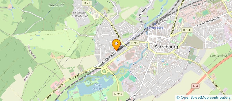 localisation de l'entreprise MONSIEUR ANDRE FROELIGER à SARREBOURG