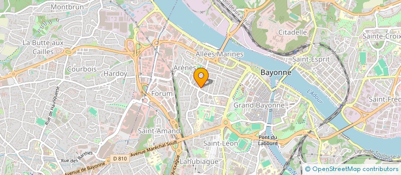 localisation de l'entreprise MONSIEUR ANDRE FROTIN  BAYONNE