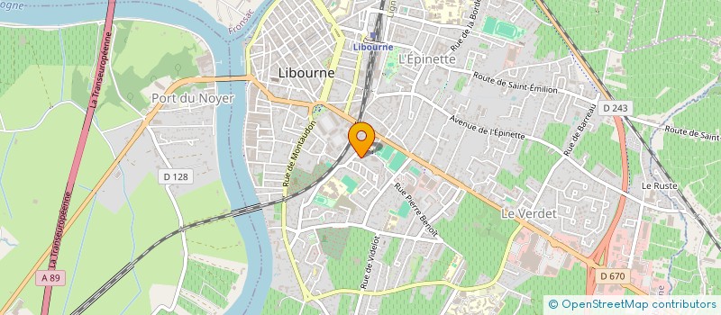 localisation de l'entreprise MONSIEUR ANDRE FRUGIER à LIBOURNE