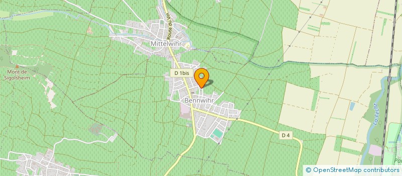 localisation de l'entreprise MONSIEUR ANDRE FUCHS  BENNWIHR