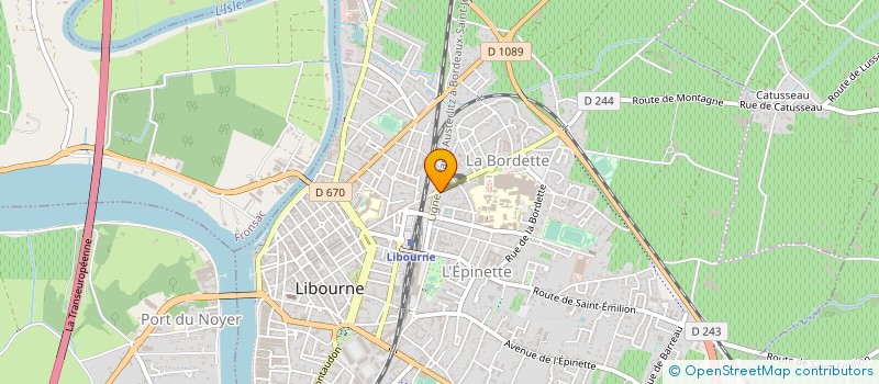 localisation de l'entreprise MONSIEUR ANDRE FUSTER à LIBOURNE