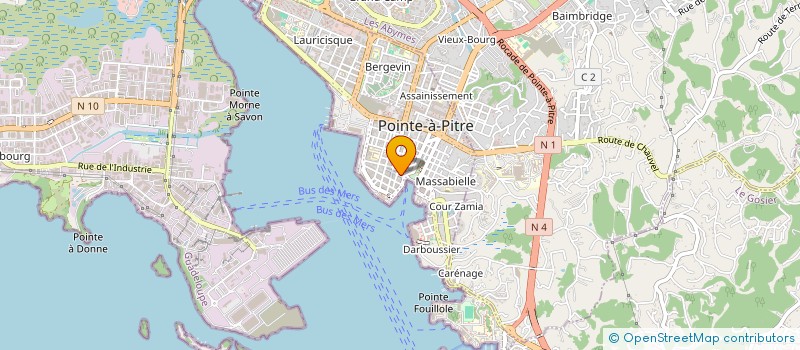 localisation de l'entreprise MONSIEUR ANDRE GABAY à POINTE-A-PITRE