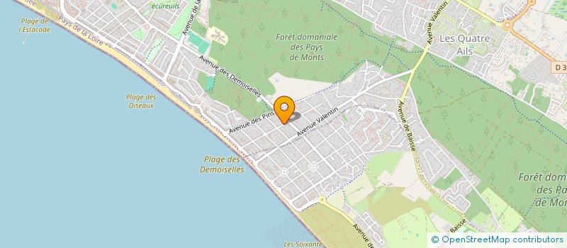 localisation de l'entreprise MONSIEUR ANDRE GAETAN-ULAS  SAINT-JEAN-DE-MONTS