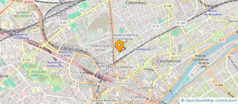 localisation de l'entreprise MONSIEUR ANDRE GAGNE à COURBEVOIE